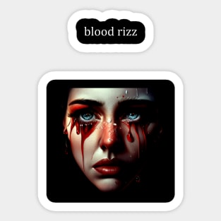 blood rizz Sticker